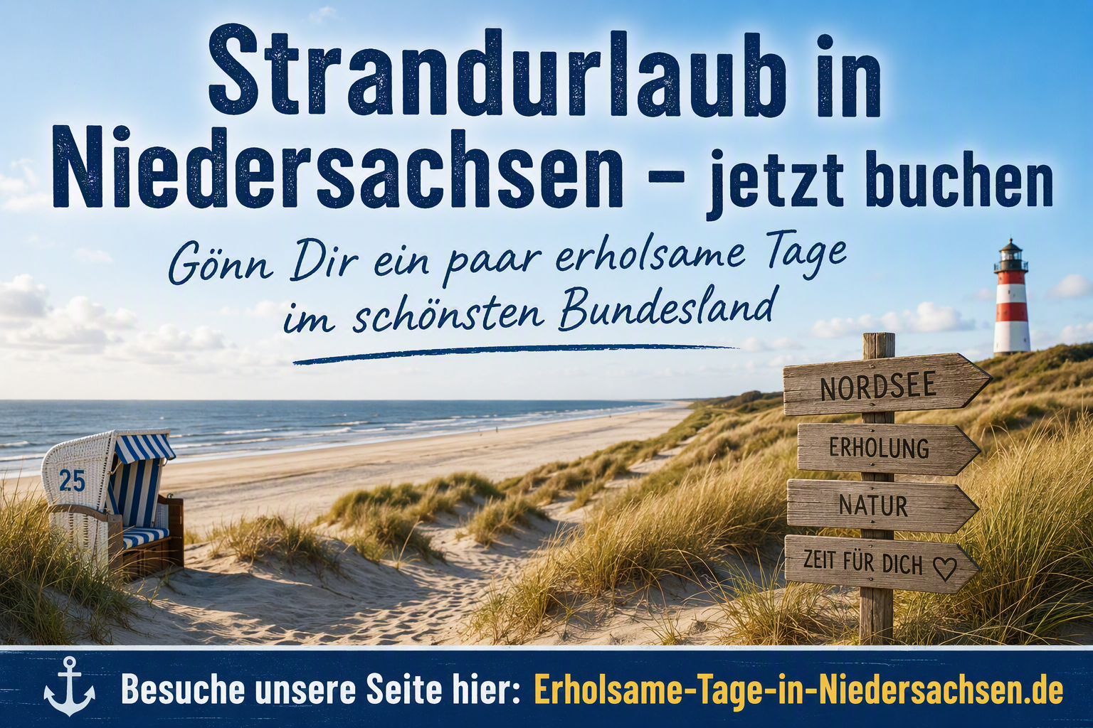 Die schönsten Reiseziele für einen Strandurlaub in Niedersachsen